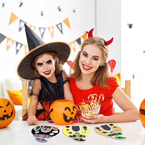 DKINY 12pcs Kits Manualidades de la casa de bruja para Halloween Día de la Muerte Artes DIY para niños Juegos creativos de temporada manualidades decoración regalo adorno colgante para Halloween