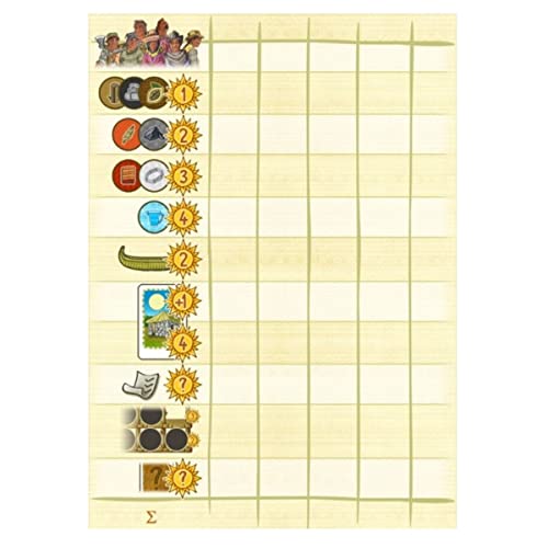 DLP Games Altiplano Scoring Pad, 25 Pages