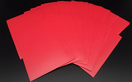 docsmagic.de 100 Double Mat Red Card Sleeves Standard Size 66 x 91 - Roja - Fundas - PKM MTG