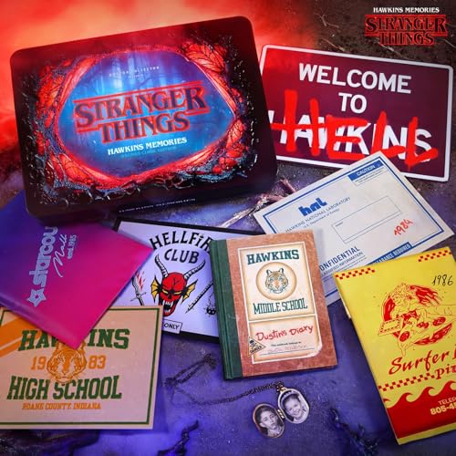 Doctor Collector- Caja Metal Hawkins Memories Vecna's Curse Limited Edition Stranger Things, Color Negro (DCTSDDCST01)