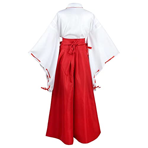 DUALY Kikyo Kikyo Kikyou - Disfraz de Cosplay de manga Anime Inuyasha (XXL)