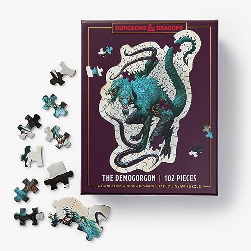 Dungeons & Dragons Mini Shaped Jigsaw Puzzle: The Demogorgon Edition: 102-Piece Collectible Puzzle for All Ages