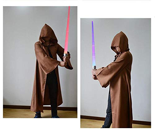 DUORUI Wizard Death Warrior Hood Cloak Disfraz de adulto Cosplay Disfraz de Halloween Carnaval Masquerade Show