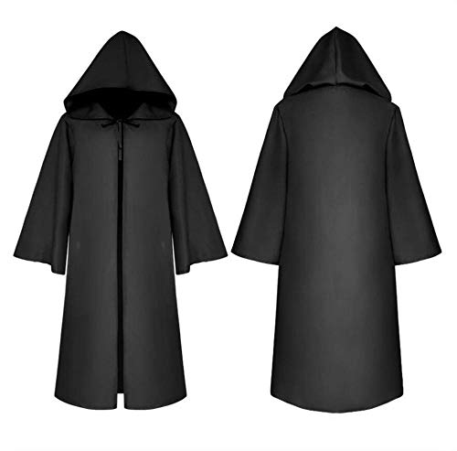 DUORUI Wizard Death Warrior Hood Cloak Disfraz de adulto Cosplay Disfraz de Halloween Carnaval Masquerade Show