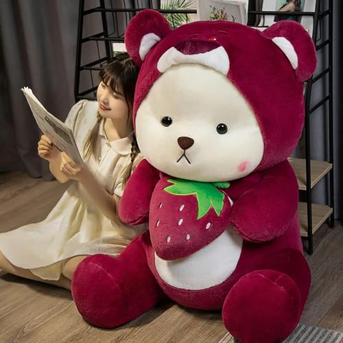 EacTEL Kawaii Teddy Bear Story Peluche Juguetes Peluche Animales de Peluche Linda Muñeca Almohada Niños Regalos Decoración de la habitación 45cm Q