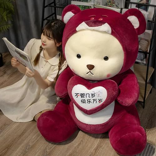 EacTEL Kawaii Teddy Bear Story Peluche Juguetes Peluche Animales de Peluche Linda Muñeca Almohada Niños Regalos Decoración de la habitación 45cm Q