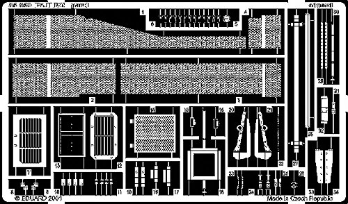 Eduard Accessories 35350 30502000 Panzer II acabado F/G fotográfico ätz Juego , color/modelo surtido