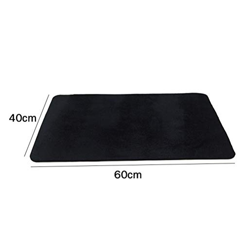 Egujiwa Magic Pad, tapete negro profesional para cartas de póquer, accesorios mágicos para trucos de cartas e ilusiones de monedas (40 x 60 cm)