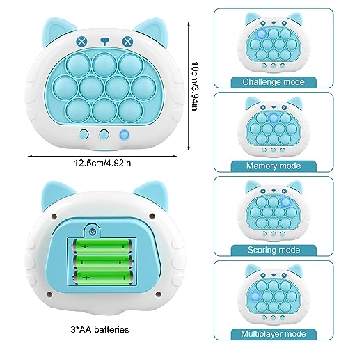 Electronic Popping It Game para Niños Niñas 3-12, Puzzle Pop Juegos Interactivos, Fidget Bubble Game, Breakthrough Puzzle Game Machine, Regalos de Cumpleaños para Adolescentes 6 7 8 9 10 (Gatito)