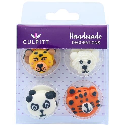 Endangered Animals Sugar Cupcake Toppers - 12 Pack