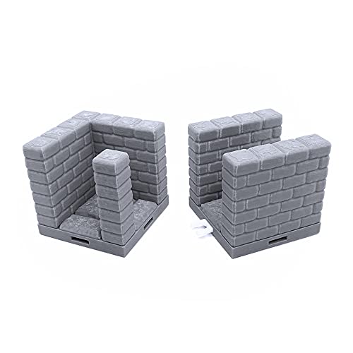 EnderToys Bloqueo de Azulejos de mazmorra â€“ Secret habitación, Terrain Scenery Mesa 28 mm miniaturas Juego de rol, 3D Impreso pintable