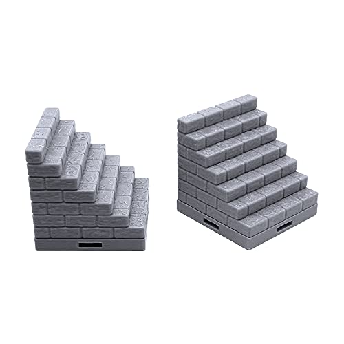 EnderToys Bloqueo de azulejos de mazmorra – puente sobre lava, terreno paisaje mesa 28mm miniaturas juego de rol, impreso en 3D pintable