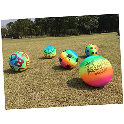 ERINGOGO Bola del Arco Iris De La Novedad Piscina Bola Arcoiris Pelota De Juegos De Arco Iris Voleibol Arcoiris Balón Prisionero del Arco Iris Pelota De Kickball Vóleibol Interior Niño