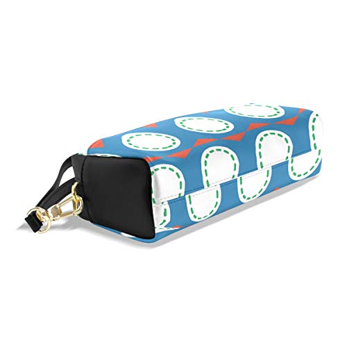 Estuche de cuero PU de la bandera de Belice Estuche organizador portátil de la pluma de la bolsa papelera de maquillaje bolsa cosmética