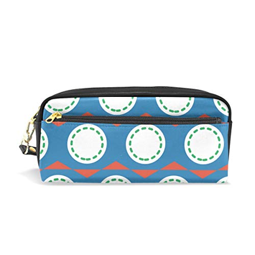 Estuche de cuero PU de la bandera de Belice Estuche organizador portátil de la pluma de la bolsa papelera de maquillaje bolsa cosmética