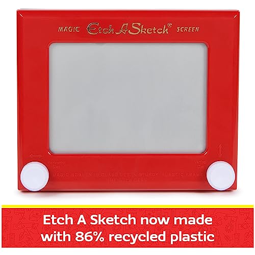 Etch A Sketch - Original Magic Screen - Pizarra MAGNETICA Infantil - con 86% de Plástico Reciclado - Juegos de Creatividad Comprometidos con el Medio Ambiente - 6066719 - Juguetes Niños 3 Años +