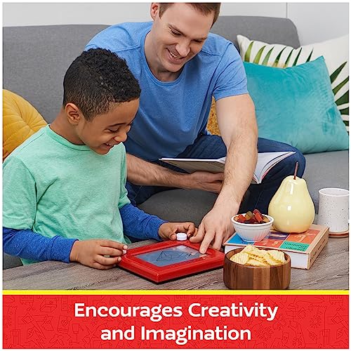 Etch A Sketch - Original Magic Screen - Pizarra MAGNETICA Infantil - con 86% de Plástico Reciclado - Juegos de Creatividad Comprometidos con el Medio Ambiente - 6066719 - Juguetes Niños 3 Años +