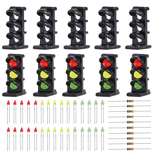 Evemodel JTD15 10 sistemas cara objetivo con LED para la señal enana ferroviaria N Z escala 3 aspectos