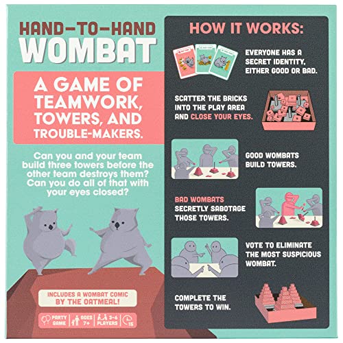 Exploding Kittens Hand to Hand Wombat by Card Games for Adults Teens & Kids - Fun Party Games