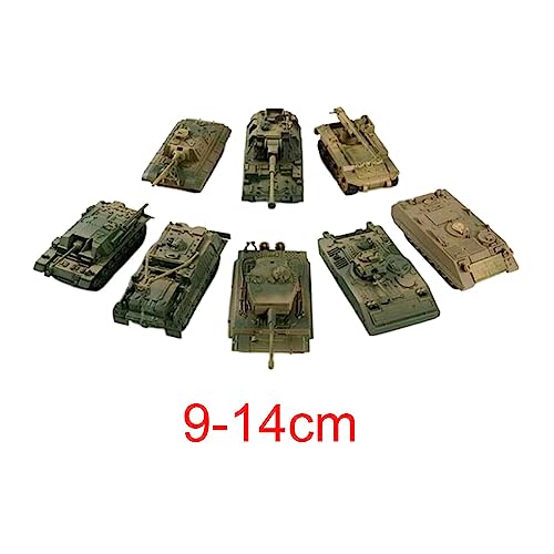 F Fityle 8 Piezas 1:72 Escala Modelo de Tanque 4D Modelo de Tanque Moderno Vehículo Modelo de Tanque Juguete Playset Modelo de Tanque en Miniatura para Niñas