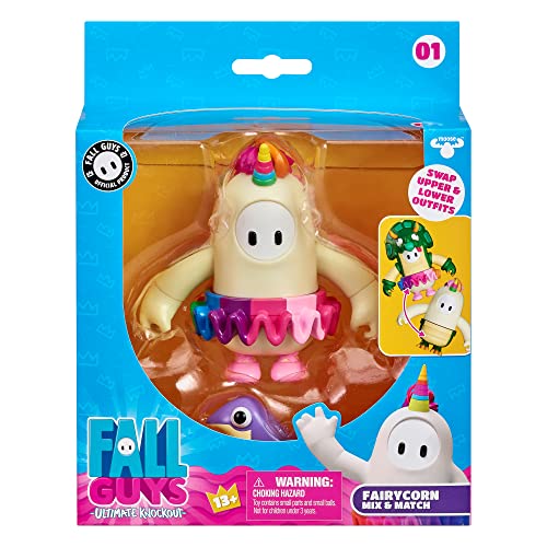 Fall Guys Ultimate Knockout-Figura de acción articulada de 10 cm con Accesorio, Multicolor (Moose Toys 62570)