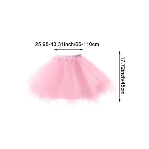 Falta De Tutú De Mujeres Tulle Tulle Petticoat Ballet Faldas De Burbujas Abreviadas De Baile, Disfraz De Fiesta De Cosplay