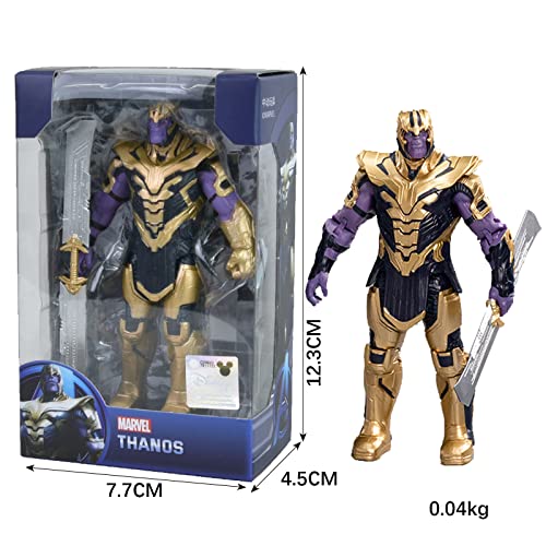 FAMILIO Figuras de Thanos Superhéroe Thanos Juguetes de los Vengadores Figuras de Thanos Figuras Marvel Thanos Vengadores Figuras marvelThanos Marvel Thanos