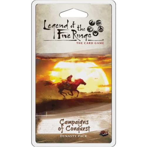 Fantasy Flight Games, Legend of The Five Rings LCG: Campaigns of Conquest Dynasty Pack, Card Game, 2 Players, Ages 14+, 45 to 90 Minute Playing Time