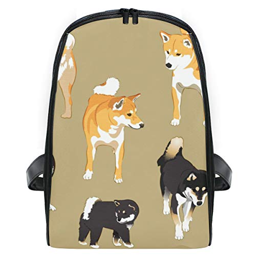 FANTAZIO Japonés Shikoku y Shiba Inu mochila de viaje, delgada, resistente, mochila para niños