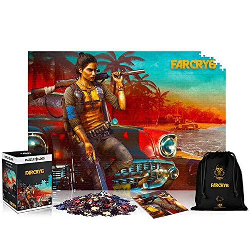 Far Cry 6: Dani | Puzzle 1000 Piezas | Incluye póster y Bolsa | 68 x 48 | Videojuego | Rompecabezas para Adultos y Adolescentes | para Navidad y Regalos | Decoración