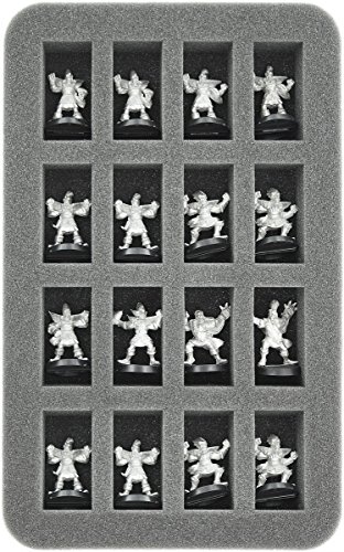 Feldherr Estuche Mini es Compatible con 32 miniaturas del Blood Bowl sobre Bases de 25 mm (hasta 2015)