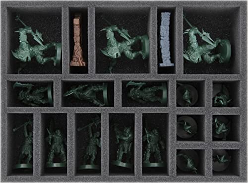 Feldherr Juego de Espuma Organizer Compatible con HeroQuest (2021): La Fortaleza de Kellar - Caja de Juego de Mesa