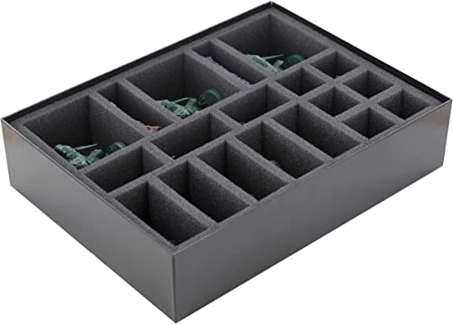 Feldherr Juego de Espuma Organizer Compatible con HeroQuest (2021): La Fortaleza de Kellar - Caja de Juego de Mesa