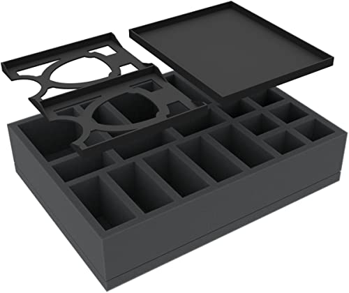 Feldherr Juego de Espuma Organizer Compatible con HeroQuest (2021): La Fortaleza de Kellar - Caja de Juego de Mesa