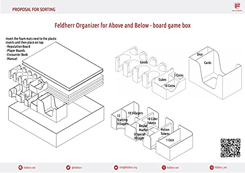 Feldherr Organizador Compatible con Above and Below - Caja de Juegos de Mesa