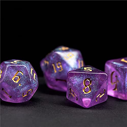 Feywild Whisper Dice Lila Dados Dados Lavanda Poliedral D&D Dados para Mazmorras y Dragones y Mesa RPG