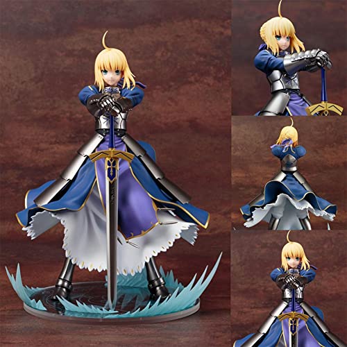 FGO Altria Pendragon Figuras de acción Fate Stay Night PVC Doll Ornaments Altria Pendragon Toy Doll Estatua Figura Adorno de escritorio 23CM