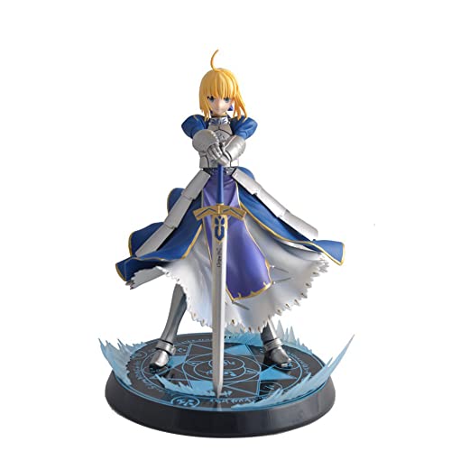 FGO Altria Pendragon Figuras de acción Fate Stay Night PVC Doll Ornaments Altria Pendragon Toy Doll Estatua Figura Adorno de escritorio 23CM