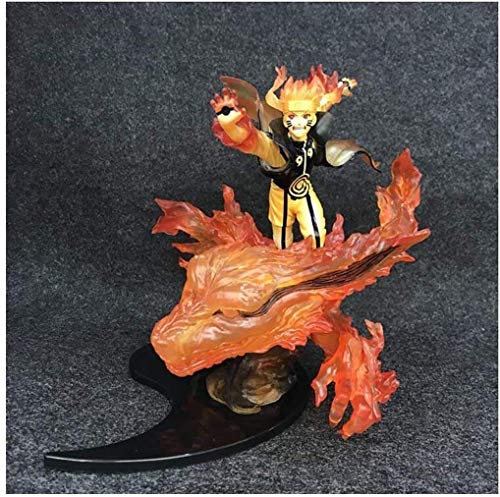 Figura de Anime Naruto Uzumaki-Kurama-Kizuna Relation Statue - Modelo de Naruto de Nueve Colas - Modelo de Juguete Coleccionable de cumpleaños de 20 cm de Altura para la colección de decoración del