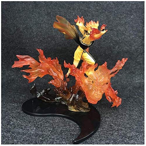 Figura de Anime Naruto Uzumaki-Kurama-Kizuna Relation Statue - Modelo de Naruto de Nueve Colas - Modelo de Juguete Coleccionable de cumpleaños de 20 cm de Altura para la colección de decoración del