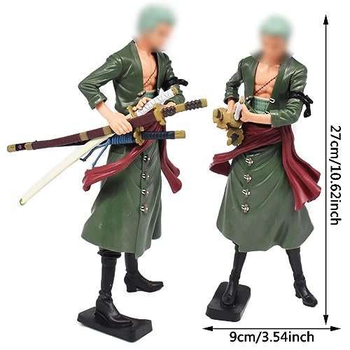 Figura de Anime Onepiece, Figura de Roronoa Zoro del Anime Pirata, Pirata Roronoa Zoro King of Artist Wano Figuras Bandai Spirits Banpresto Anime Manga, decoración, Coleccionable, 27cm