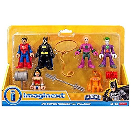 Fisher-Price Imaginext DC Super Heroes vs Villanos Exclusivo Paquete de 6