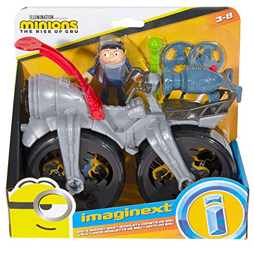 Fisher-Price Imaginext Minions Figura Moto de Gru (Mattel GMP38), Exclusivo en Amazon