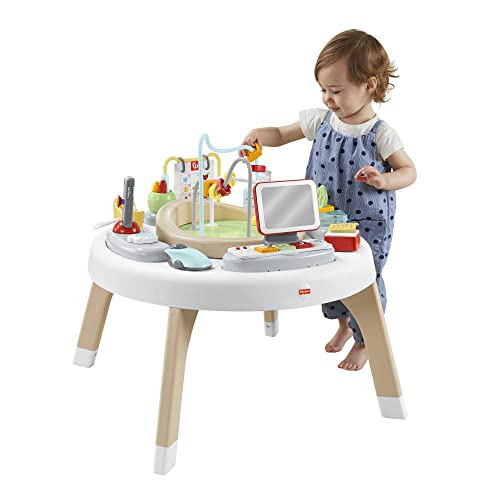 Fisher-Price Like a Boss - Centro de actividades 2 en 1 con luces y sonidos musicales - juego de entretenimiento para bebés - HBM26