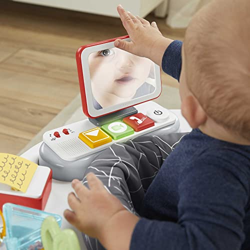 Fisher-Price Like a Boss - Centro de actividades 2 en 1 con luces y sonidos musicales - juego de entretenimiento para bebés - HBM26