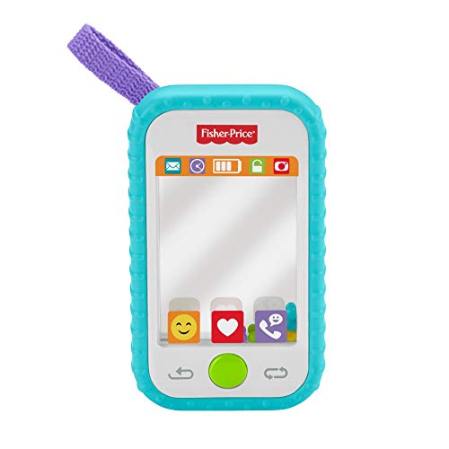 Fisher-Price móvil para hacer selfies con espejo y textura para moder, juguete +3 meses (Mattel GML96)