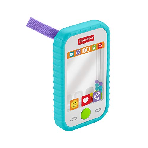 Fisher-Price móvil para hacer selfies con espejo y textura para moder, juguete +3 meses (Mattel GML96)