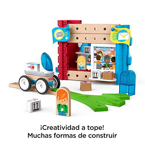 Fisher-Price Wonder Makers Centro de envíos, juguetes construcción niños + 3 años (Mattel GFJ14)