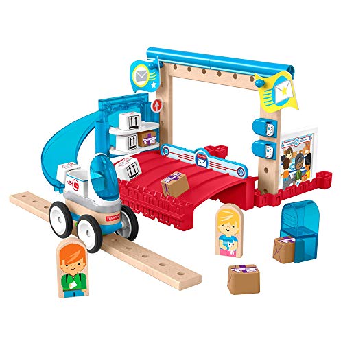 Fisher-Price Wonder Makers Centro de envíos, juguetes construcción niños + 3 años (Mattel GFJ14)