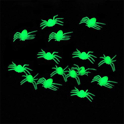 FJSC 3PCS Halloween Spider Webs Telarañas Extensibles Decoraciones De Halloween Telarañas con 100PCS Luminous Spiders